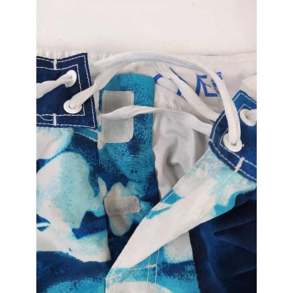 Body Glove‎ Board Shorts Swim Suit Mens 38 Blue Floral Hawaiian Surf Beach